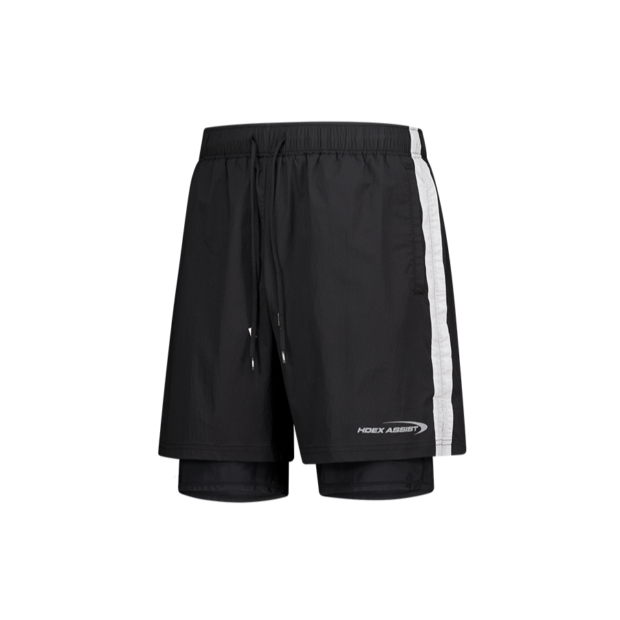 【新品早鳥優惠】Assist Active Running 滾邊運動短褲 黑色