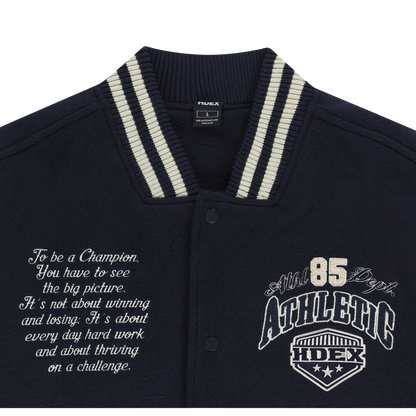 【秋冬新品預購】Always Champ Varsity 學院風棒球外套 深藍色