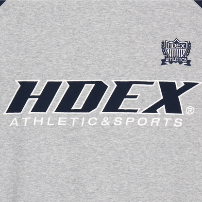 【早鳥優惠】Origin Color Block 滾邊撞色長袖上衣 麻花灰