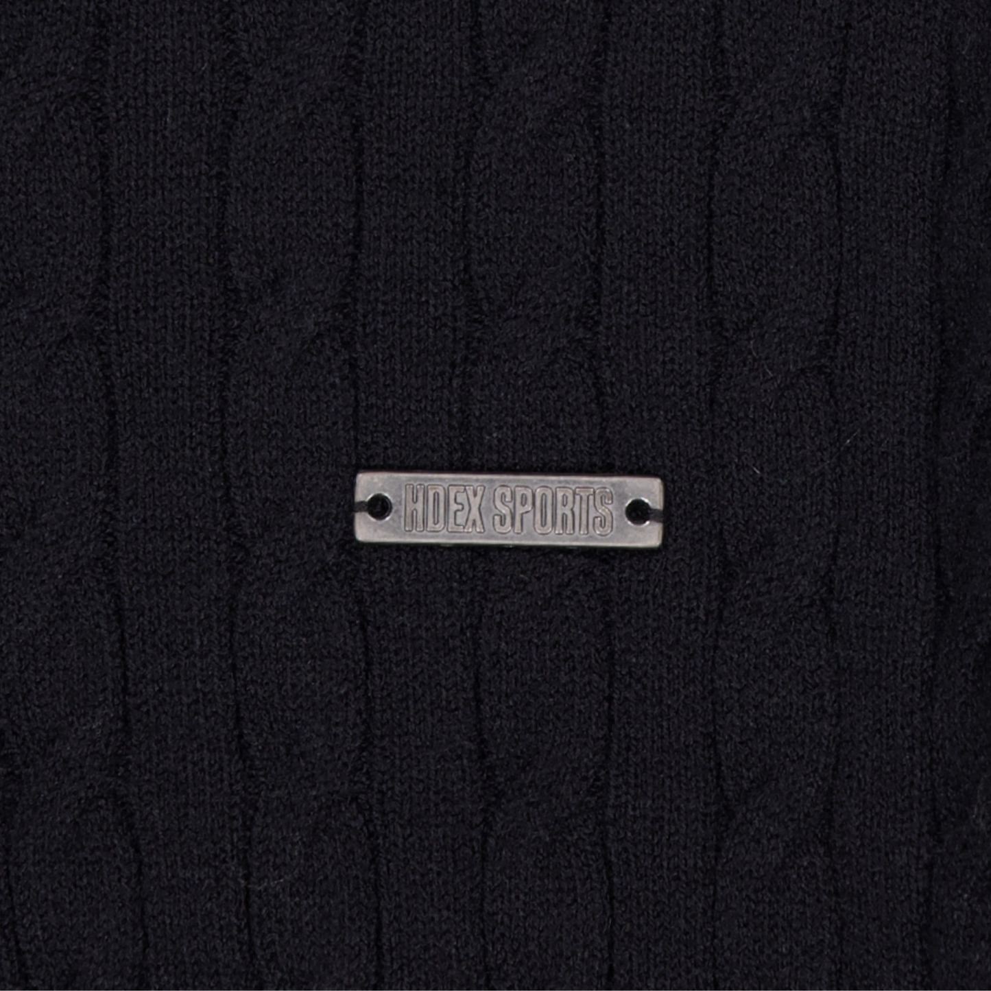 【早鳥優惠】Womens Cable 麻花針織短版連帽外套 黑色