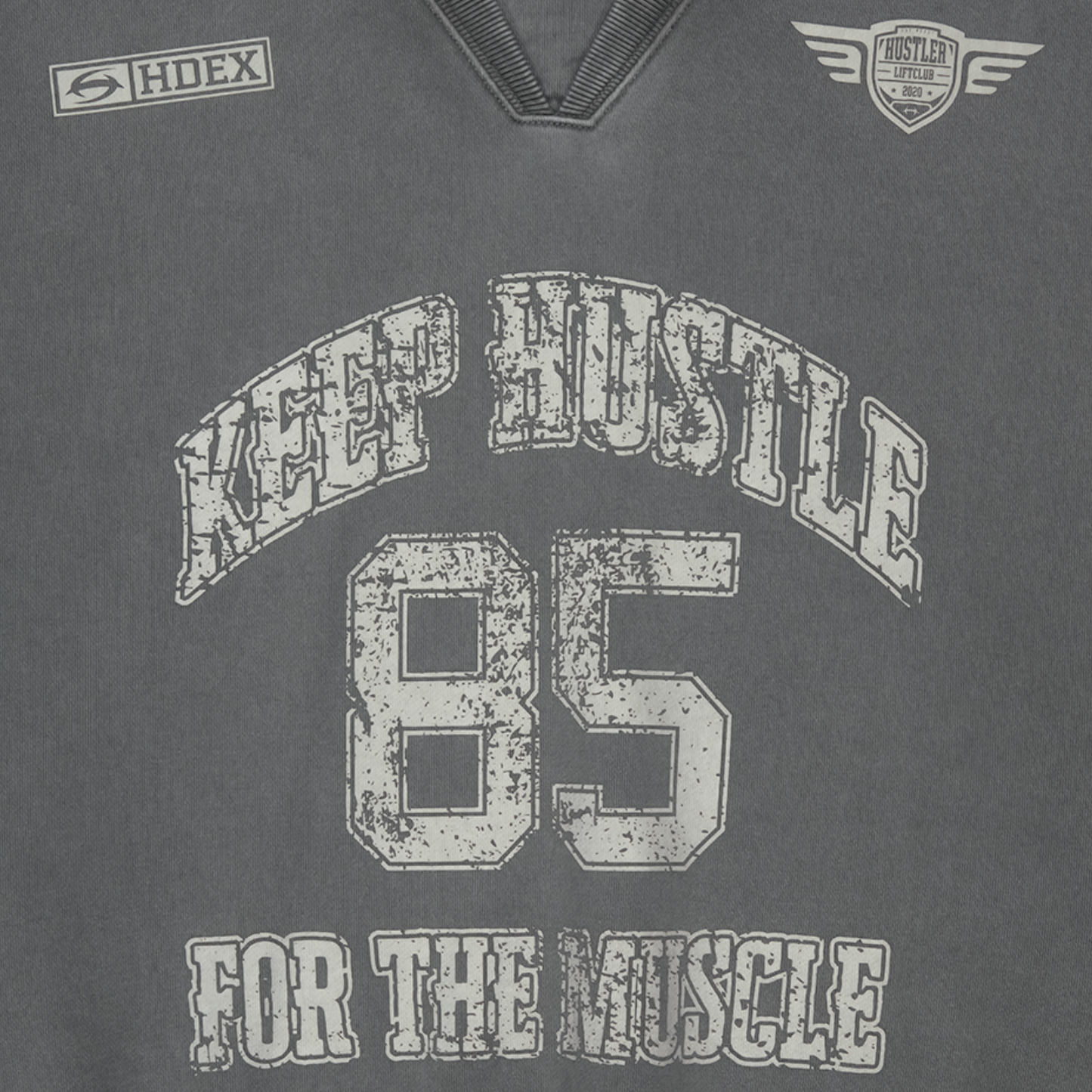 【早鳥優惠】Pigment Rugby 水洗復古風長袖上衣 鐵灰色