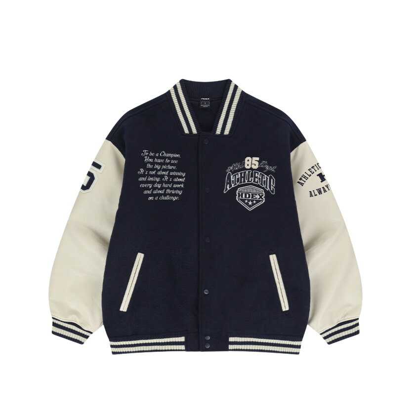 【秋冬新品預購】Always Champ Varsity 學院風棒球外套 深藍色