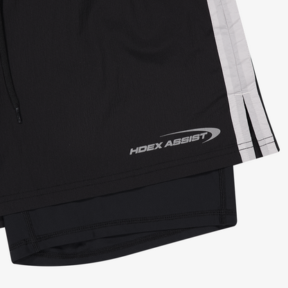 【新品早鳥優惠】Assist Active Running 滾邊運動短褲 黑色