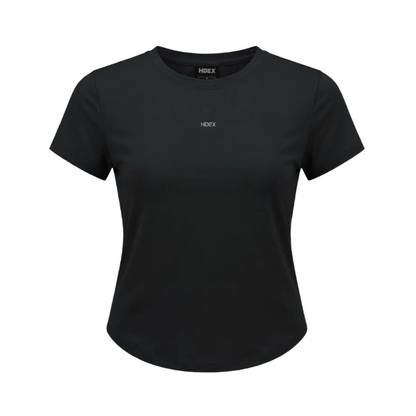Women`s Velo Light 修身運動短袖上衣 黑色