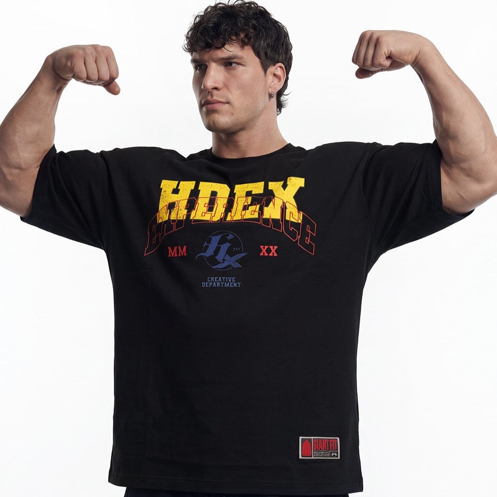 Overlay Giant Fit 純棉短袖上衣 黑色