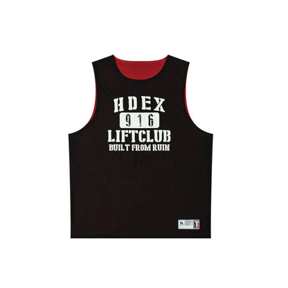 Mesh Reversible 透氣網眼運動背心 黑色