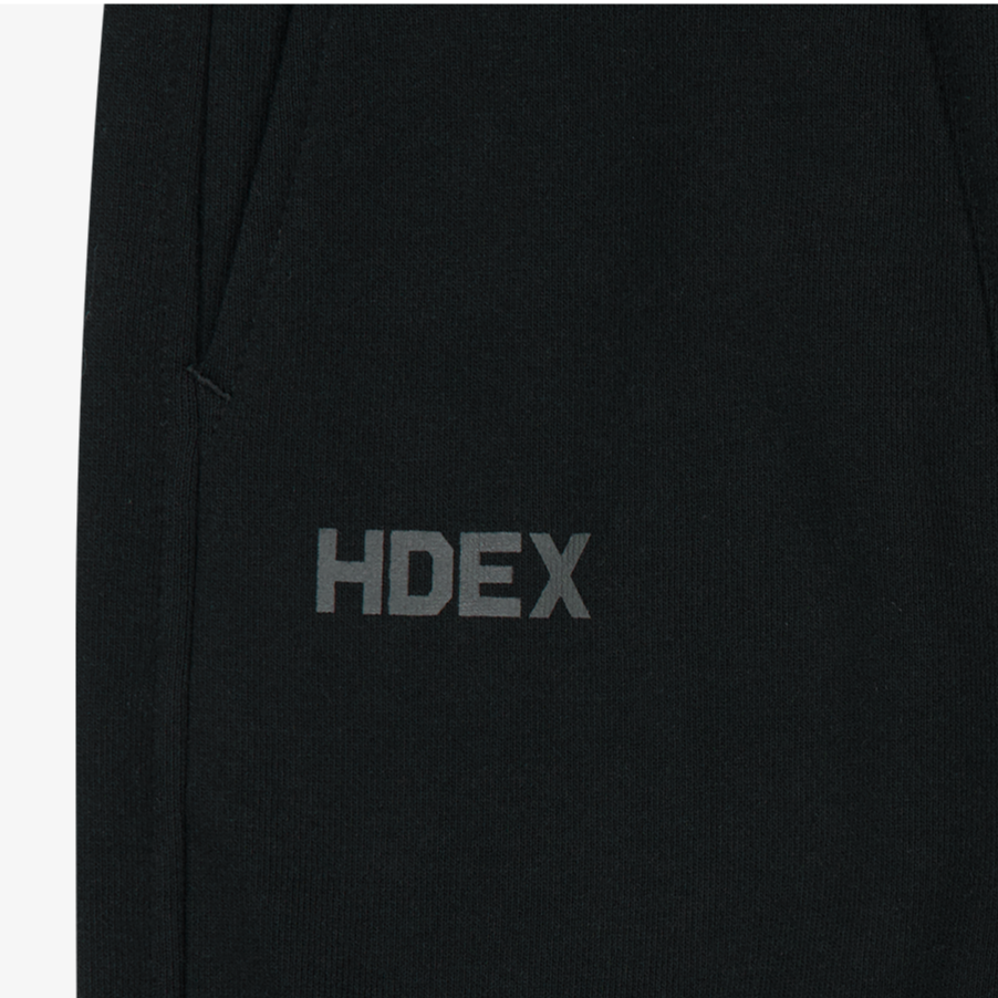 【早鳥優惠】Winged Logo Color Block 寬鬆運動長褲 黑色(男女同款)