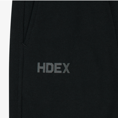 【早鳥優惠】Winged Logo Color Block 寬鬆運動長褲 黑色(男女同款)