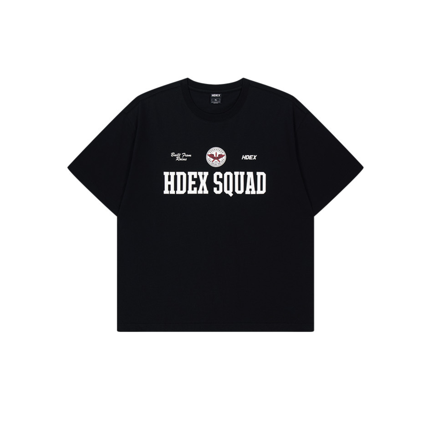 Squad 印花運動短袖上衣 黑色