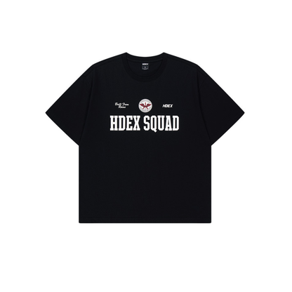 Squad 印花運動短袖上衣 黑色