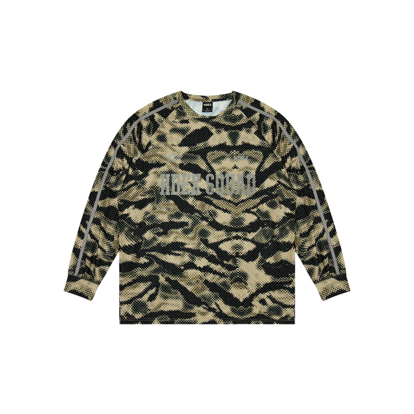 Squad Camo 透氣網眼運動長袖上衣 卡其迷彩