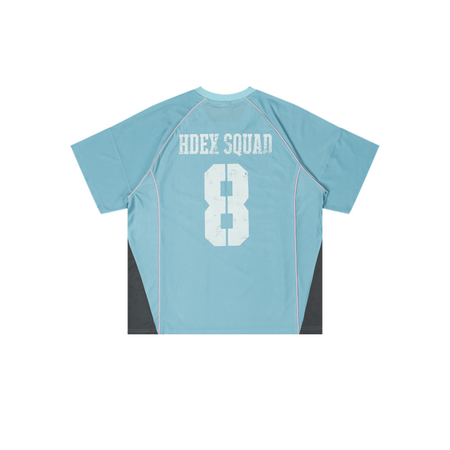 Squad Number 8 美式滾邊運動短袖上衣 W 天空藍
