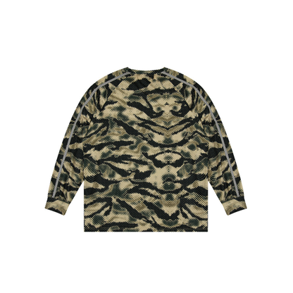 Squad Camo 透氣網眼運動長袖上衣 卡其迷彩