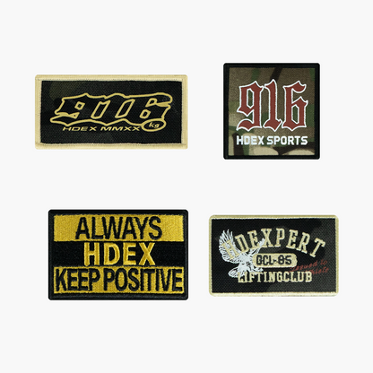 【新品】916 系列個性化刺繡布貼組(4入)