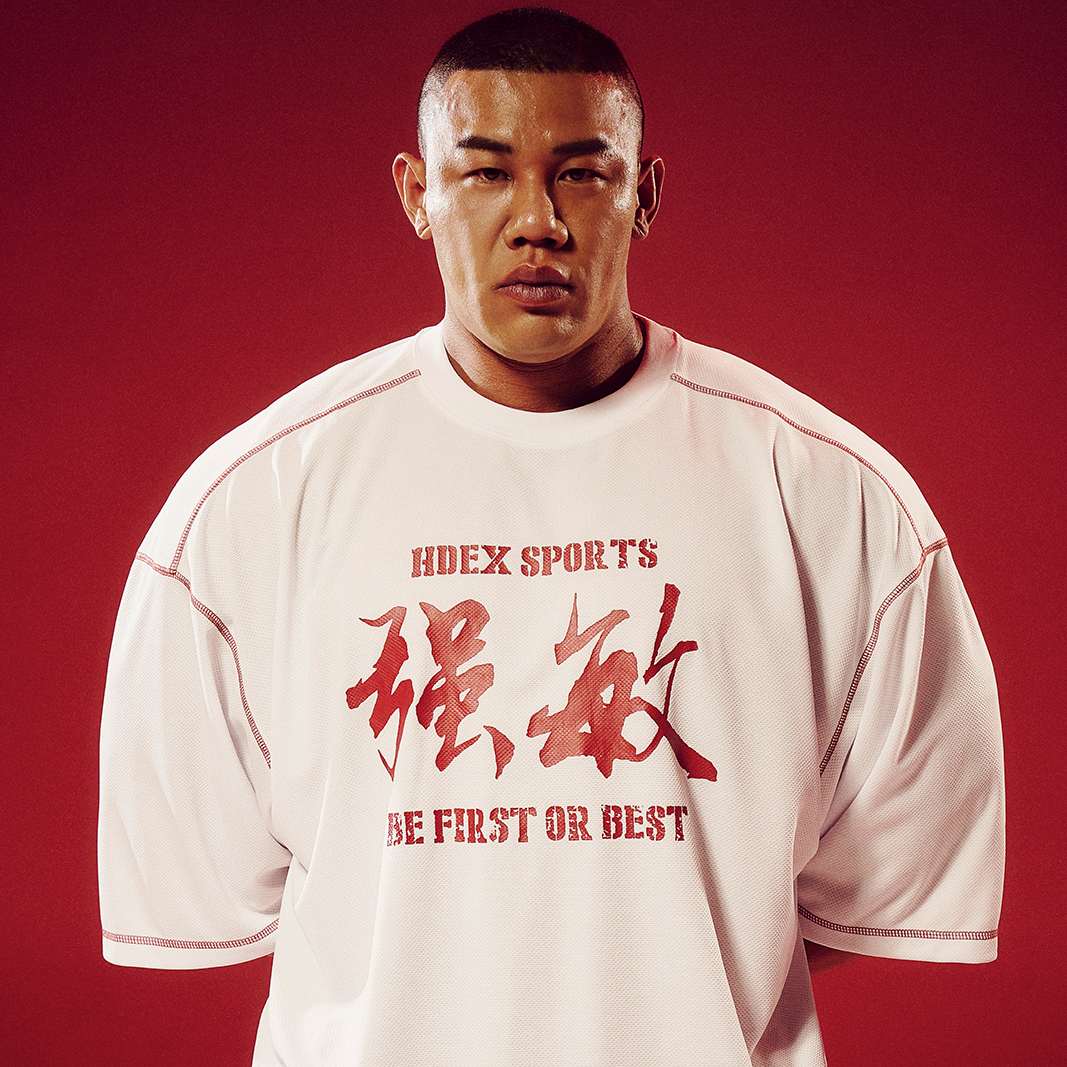 Strong Dexter Gaint Fit 透氣運動短袖上衣 白色
