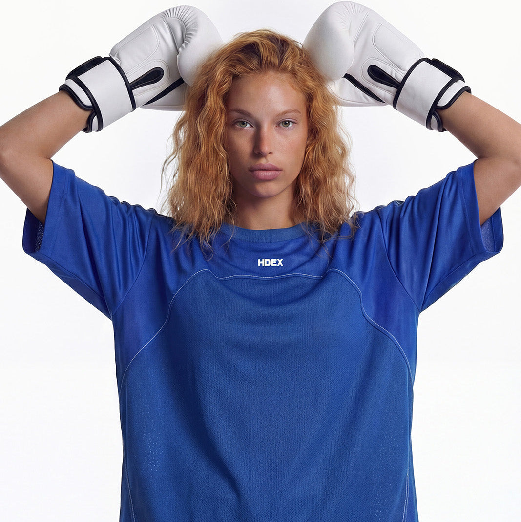 【新品早鳥優惠】EZ Stitch Kick 運動短袖上衣 鈷藍色(男女同款)