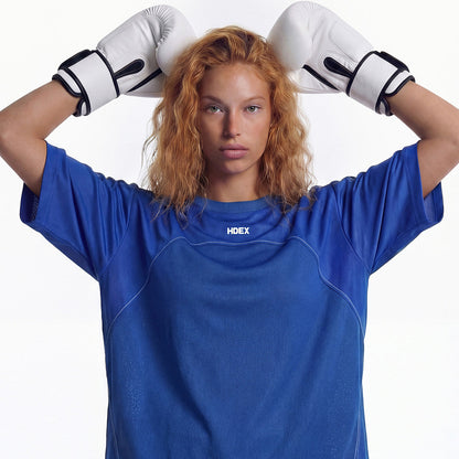 【新品早鳥優惠】EZ Stitch Kick 運動短袖上衣 鈷藍色(男女同款)