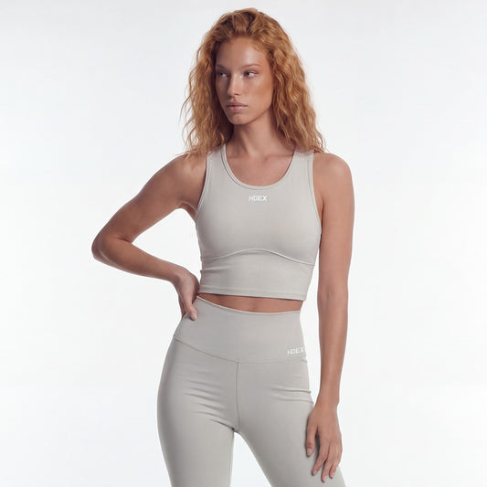 Supple Piping Daily 運動背心 奶茶沙