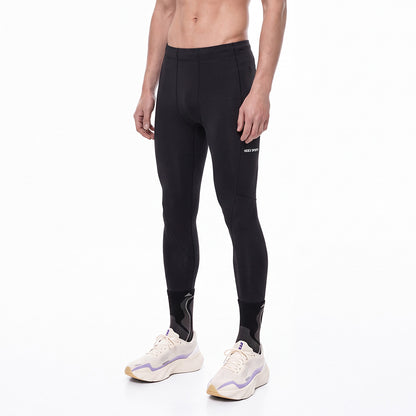 Align Running 高腰側口袋緊身運動褲 黑色