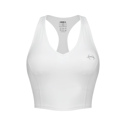 【新品預購】Womens Support  V領運動背心 白色