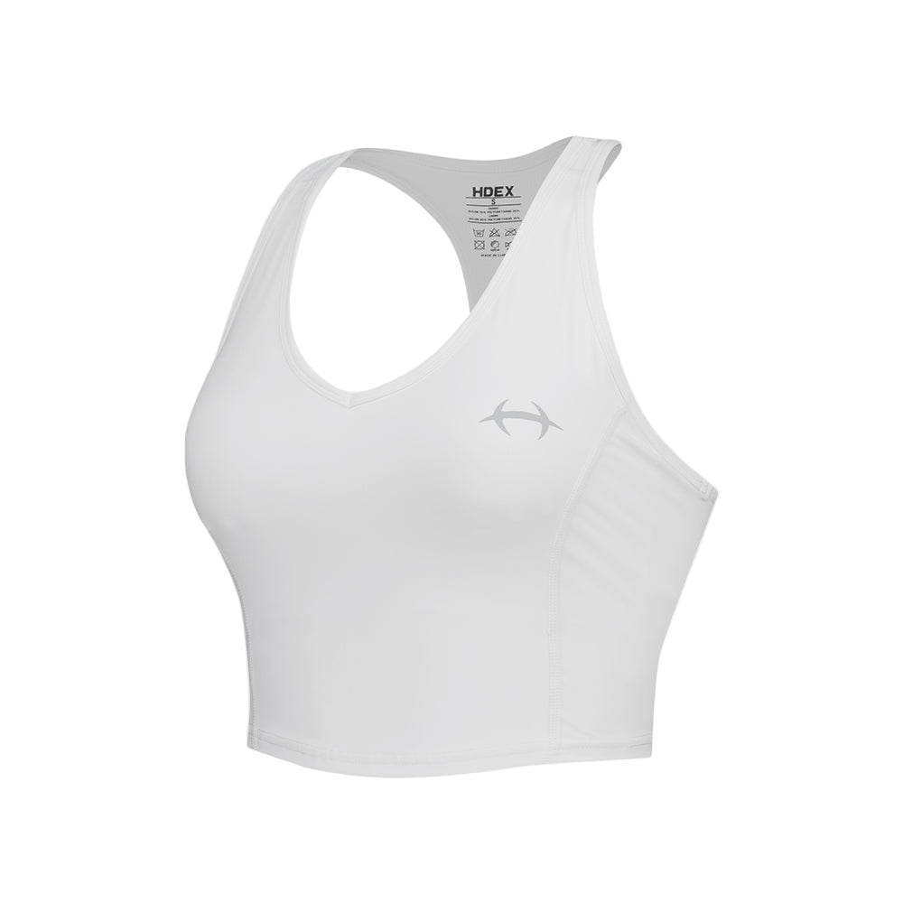 【新品預購】Womens Support  V領運動背心 白色