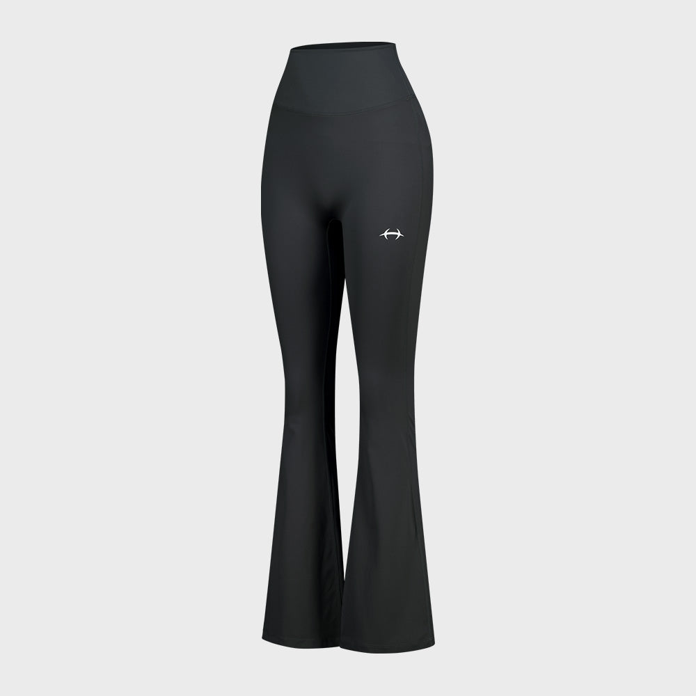【新品預購】Womens Support 喇叭修身運動褲 深灰色