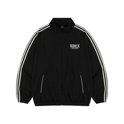 Giant Fit 網眼滾邊運動外套 黑色