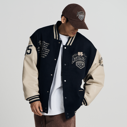 【秋冬新品預購】Always Champ Varsity 學院風棒球外套 深藍色