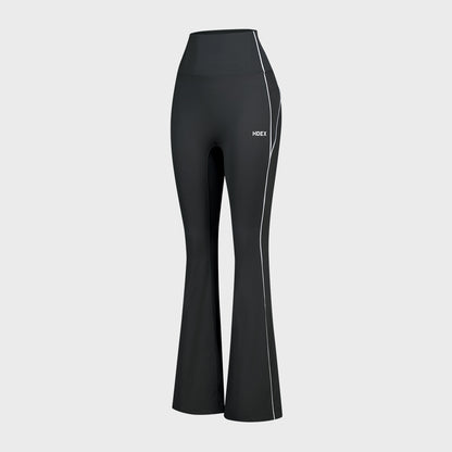 【新品預購】SUPPORT PIPING 喇叭修身運動褲 深灰色