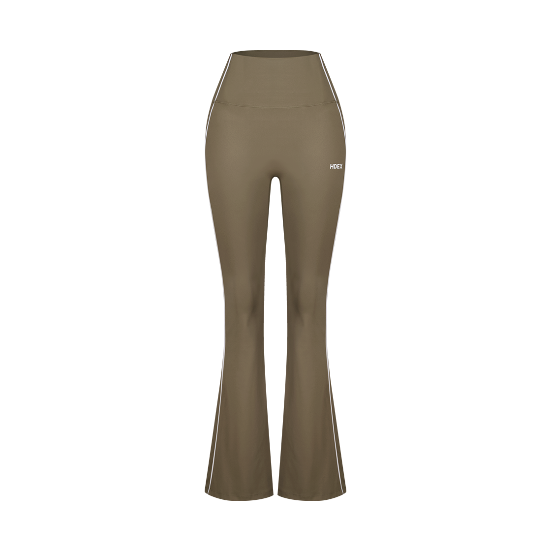 【新品預購】SUPPORT PIPING 喇叭修身運動褲 奶茶色