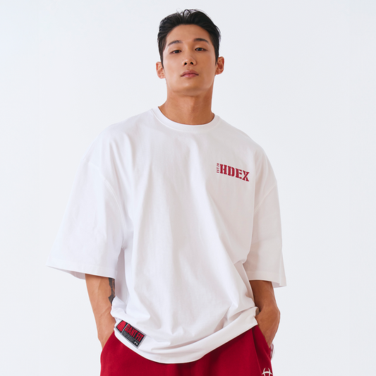 【新品預購】CORE SMALL LOGO GIANT FIT 棉質短袖上衣 白色