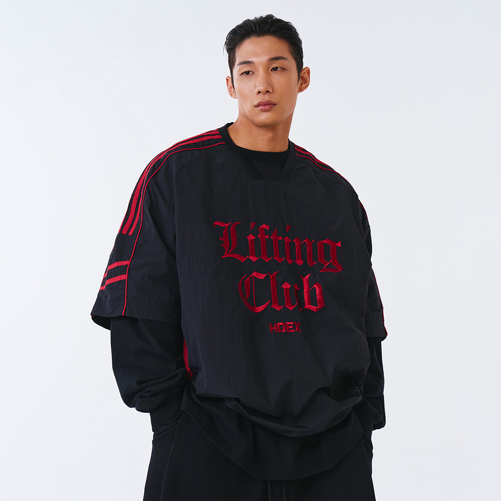 【新品預購】LIFTING JERSEY 五分袖尼龍運動上衣 黑色