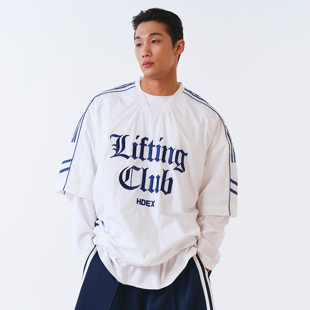 【新品預購】LIFTING JERSEY 五分袖尼龍運動上衣 白色