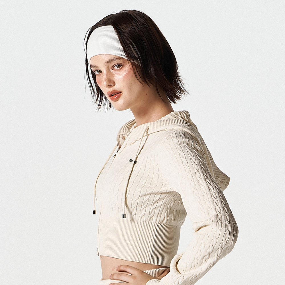 【早鳥優惠】HDEX SOFT 針織運動髮帶 象牙白