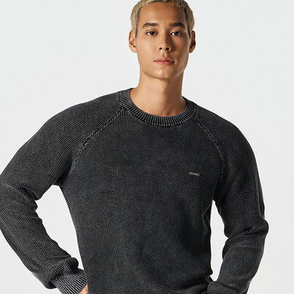 【早鳥優惠】Essential Muscle Fit 貼身針織毛衣 炭灰色