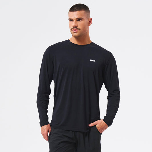 【新品預購】Brisen Muscle Fit 運動長袖上衣 黑色