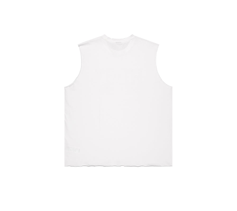 【新品預購】Breaking Damage Over Fit 運動背心 白色