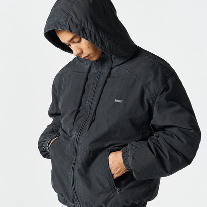 【早鳥優惠】Padded Work 美式復古風連帽外套 炭灰色