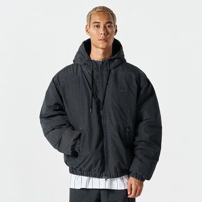 【早鳥優惠】Padded Work 美式復古風連帽外套 炭灰色