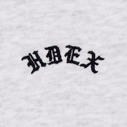 Contrast Stitch 休閒連帽外套 麻灰白