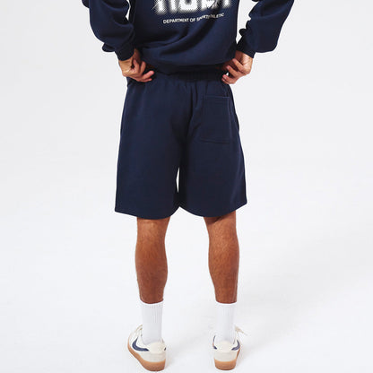 【新品預購】Crack Printed Sweat 運動短褲 深藍色
