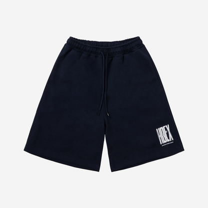【新品預購】Crack Printed Sweat 運動短褲 深藍色