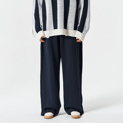 【早鳥優惠】Curve Rivet 寬鬆運動長褲 深藍色(男女同款)