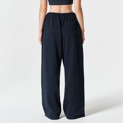 【早鳥優惠】Curve Rivet 寬鬆運動長褲 深藍色(男女同款)