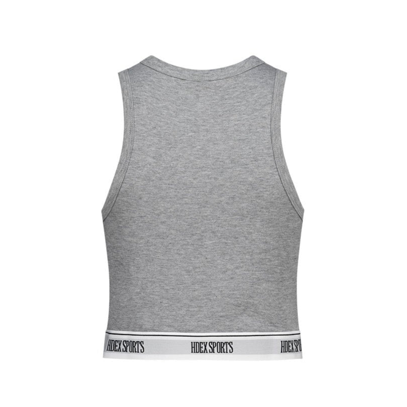 Banding Retreat Modal 短版削肩背心 混灰色