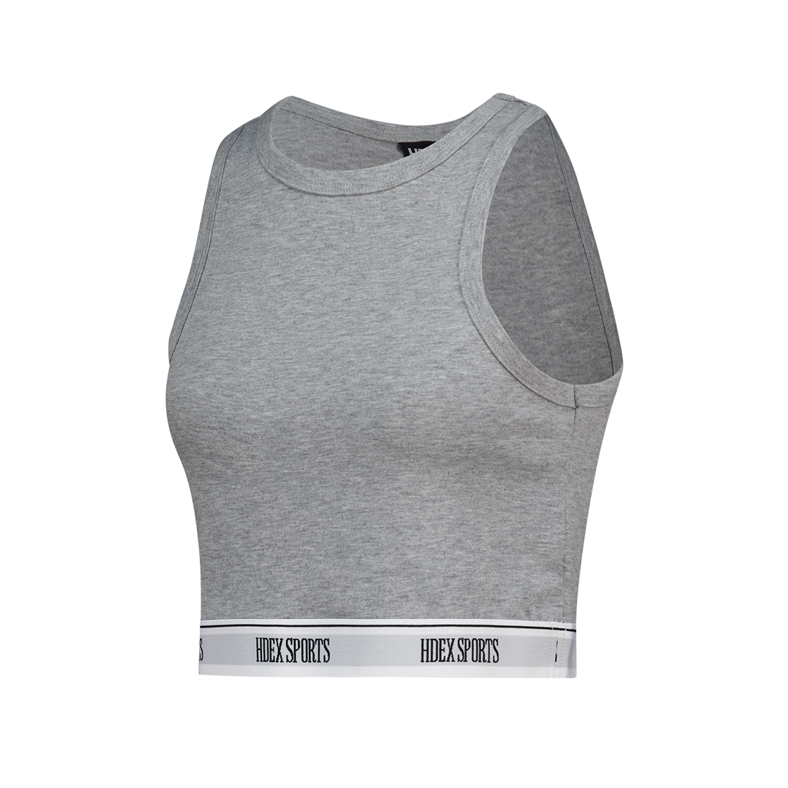 Banding Retreat Modal 短版削肩背心 混灰色