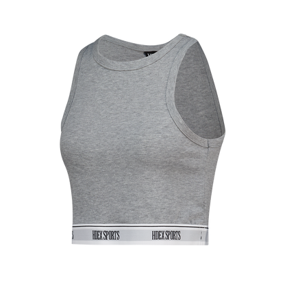 Banding Retreat Modal 短版削肩背心 混灰色