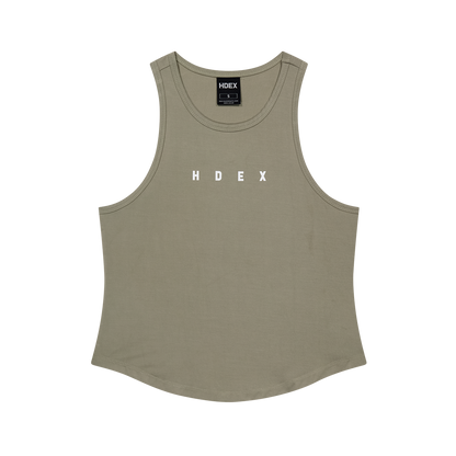 【新品預購】Womens Brisen 弧擺修身挖肩運動背心 奶茶色
