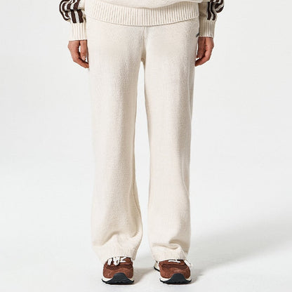 【早鳥優惠】Womens Knit 寬鬆針織長褲 象牙白