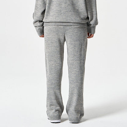 【早鳥優惠】Womens Knit 寬鬆針織長褲 麻花灰